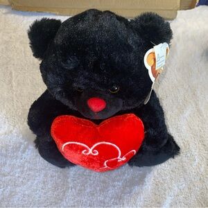 B&B Toymaker Plush Toy Teddy Bear Heart Love Valentines Day 10” Stuffed Animal